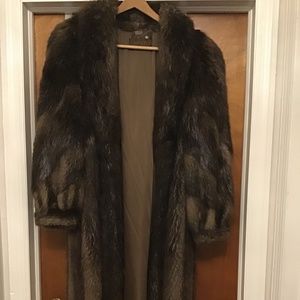 Vintage Full Length Beaver Fur Coat